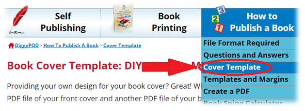 how to use a book cover template